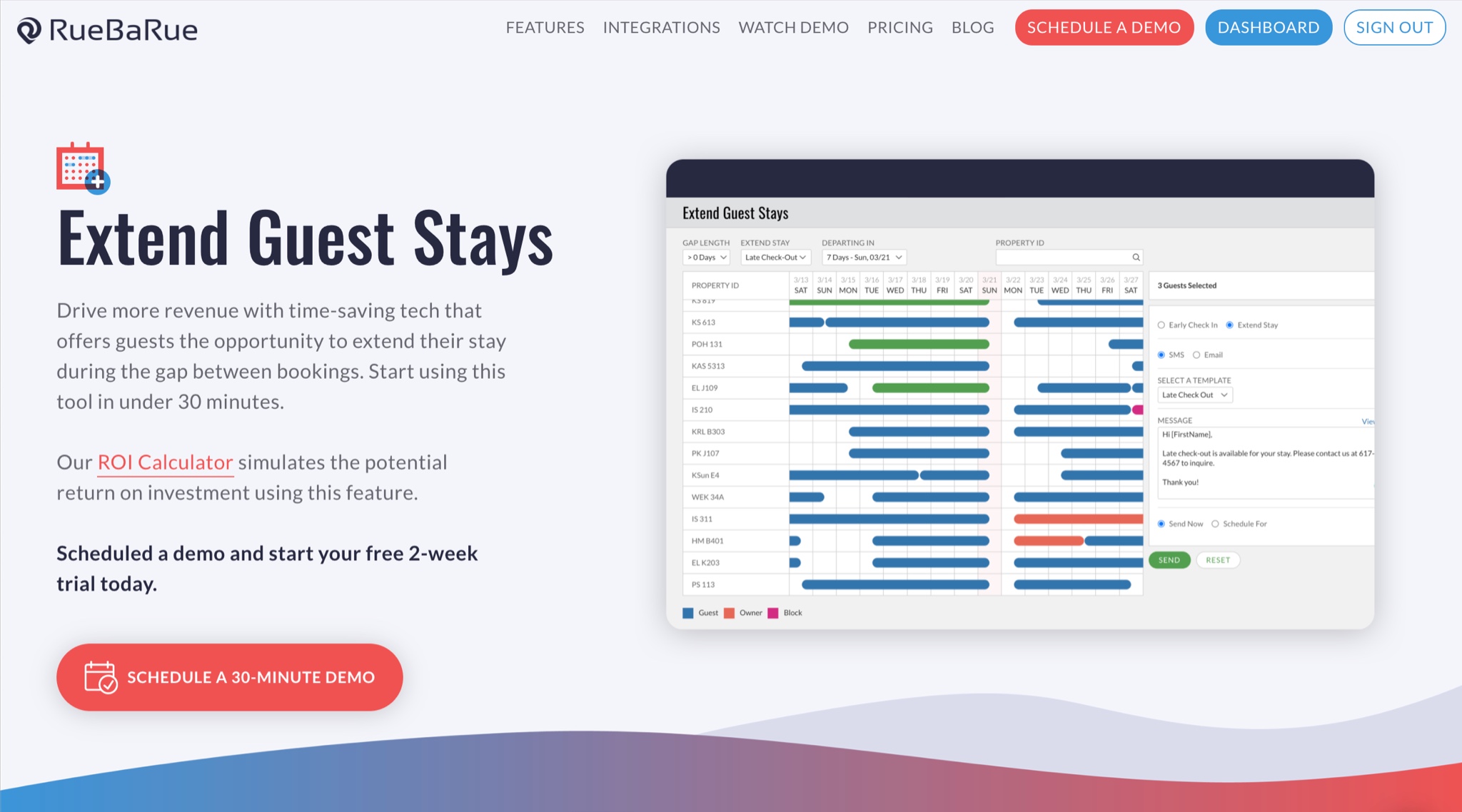 Extended guest stays screenshot